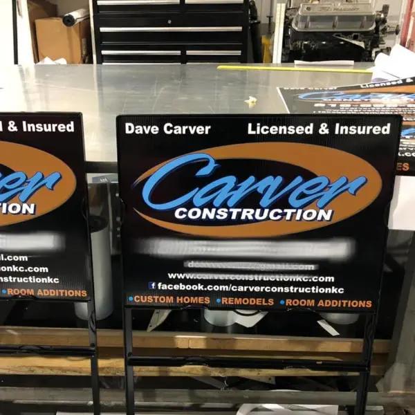 Carver Construction Custom Signs